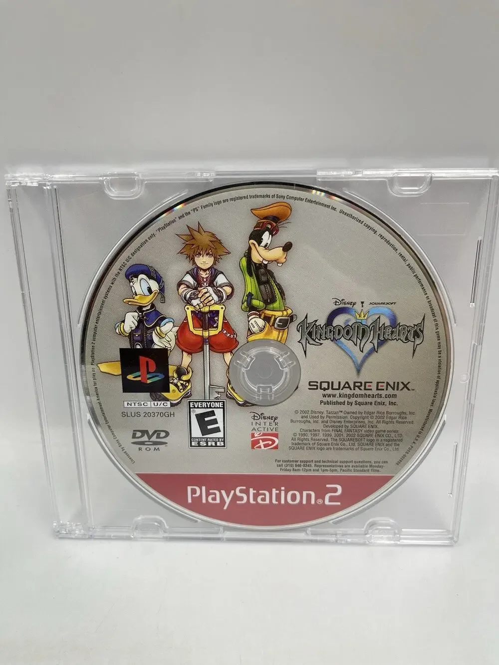 Kingdom of Hearts (Sony PlayStation 2, 2005) Disc Only